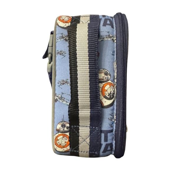 Pottery Barn Kids Star Wars Lunch Box R2-D2 BB-8 C-3PO Insulated Blue Samuel - Picture 3 of 8